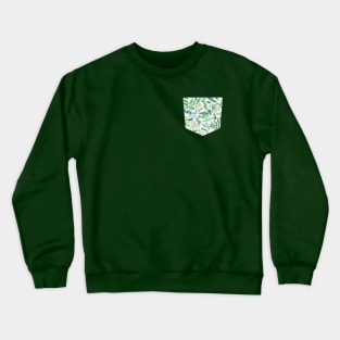 Pocket - BOTANICAL LEAVES AND PLANTS BIO GREEN Crewneck Sweatshirt